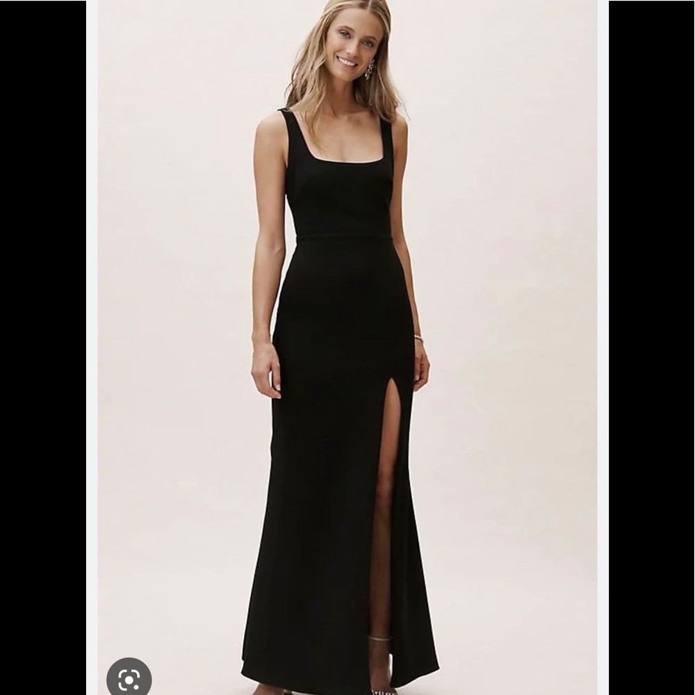 BHLDN Anthropologie Adena Dress Black Sz 10